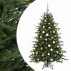 vidaXL Kunstkerstboom met kerstbal 120 cm 150 LED's Warmwit