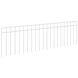vidaXL Tuin schuttingpaneel 48 st 100 x 30 cm Gegalvaniseerd staal
