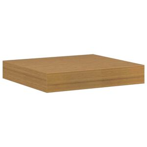 vidaXL Wandplank Wandgemonteerd Beige 23 x 23,5 x 4 cm Bewerkt hout