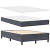vidaXL Boxspringbed met matras Donkergrijs 120 x 190 cm Stof