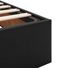 vidaXL Ottoman bed met matras 120x200cm kunstleer zwart