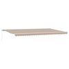 vidaXL Uitschuifbare luifel Beige 600 &times; 300 cm Polyester en Aluminium