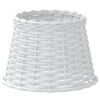 vidaXL Lampenkap &Oslash;25x17 cm wicker wit