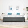 vidaXL Boxspringbed met matras Donkergrijs 200 x 200 cm Stof