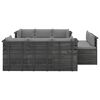 vidaXL 9-delige Loungeset met kussens pallet massief grenenhout