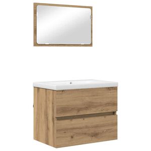 vidaXL Badkamermeubelset 3 st Artisan Eiken 61 x 39 x 45 cm