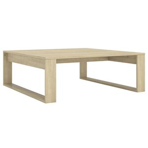vidaXL Salontafel 100x100x35 cm bewerkt hout sonoma eikenkleurig