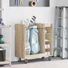 vidaXL Golfkast met wiel Effen Sonoma Eiken 65 x 45 x 98 cm