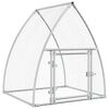 vidaXL Kippenhok 100x105x120 cm gegalvaniseerd staal zilverkleurig