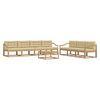 vidaXL Buiten bankenset 7 st Wit en Beige