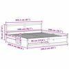vidaXL Bedframe Wasbruin 200 x 200 cm Massief grenenhout
