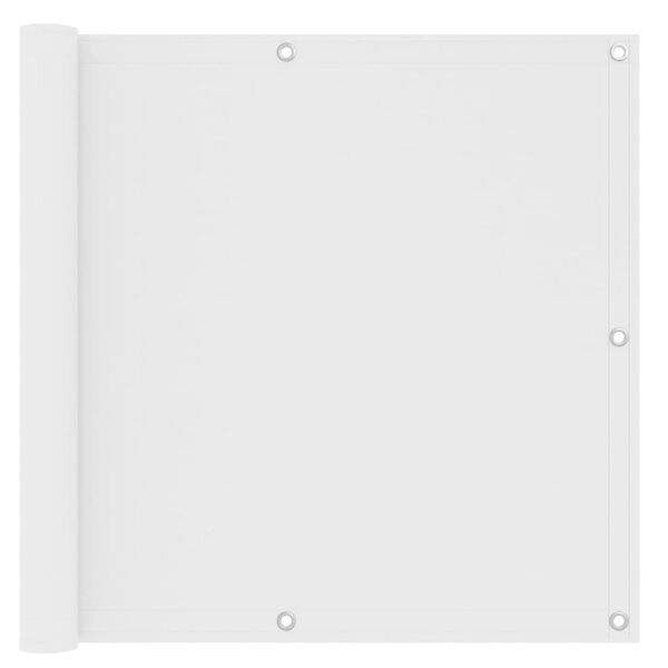 vidaXL Balkonscherm 90x300 cm oxford stof wit