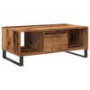 vidaXL Salontafel 90x50x36,5 cm bewerkt hout oud houtkleurig