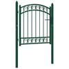 vidaXL Hekpoort EMMEN met gebogen bovenzijde staal 100x86 cm groen