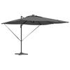 vidaXL Parasol Antraciet 286 x 284 x 270 cm Aluminium en Polyester