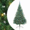 vidaXL Kunstmatig Voorverlicht Kerstboom met 300 LED Groen 240 cm PVC