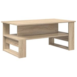 vidaXL Salontafel Sonoma Eiken 90 x 50 x 40 cm Bewerkt hout
