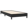 vidaXL Boxspring met matras fluweel zwart 80x220 cm