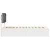 vidaXL Bedframe met Gevoerd Hoofdgedeelte Lichtgrijs 90 x 200 cm
