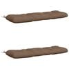 vidaXL 2-delige Bankkussens VIANEN 100% Polyester Taupe