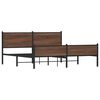 vidaXL Bedframe zonder matras metaal bruin eikenkleur 180x200 cm