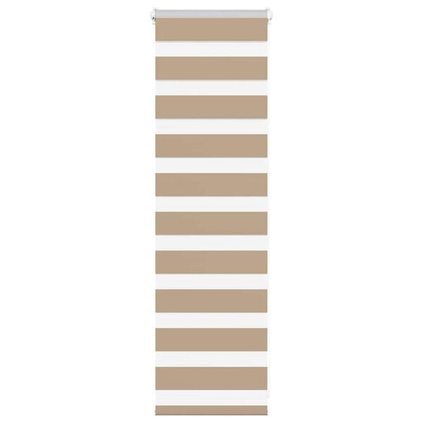 vidaXL Zebra Blind 45x100 cm stofbreedte 40,9 cm polyester zandbruin