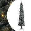 vidaXL Kunstkerstboom met 300 LED Groen 240 cm PVC en Plastic en Staal