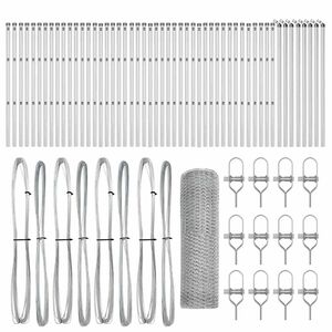 vidaXL Grond Fix Gelast Draadhek 100 x 0,5 m (B x H)