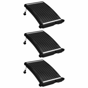vidaXL Zwembadverwarmingspaneel solar 3 st gebogen 72,5x46 cm