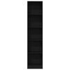 vidaXL Boekenkast Zwart Eiken 40x24x176 cm Engineered Wood
