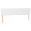 vidaXL Hoofdborden 180x5x78/88 cm kunstleer wit