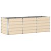 vidaXL Plantenbak Ivoor 240 x 80 x 75 cm Staal