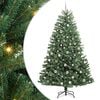 vidaXL Kunstmatige Inklapbare Kerstboom Groen 210 cm PVC en Metaal