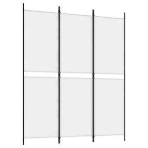 vidaXL Kamerscherm met 3 panelen 150x180 cm stof wit