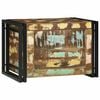 vidaXL Opbergbox Bruin en zwart 60 x 40 x 41 cm hergebruikt hout