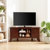 vidaXL TV-kast met lade Bruin 100 x 40,5 x 46 cm Massief Mahoniehout