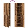 vidaXL Hoge kast Oudhout 40 x 42,5 x 185 cm