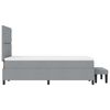 vidaXL Boxspringbed met matras Lichtgrijs 120 x 200 cm Stof
