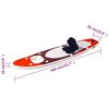 vidaXL Stand Up Paddleboardset opblaasbaar 360x81x10 cm rood