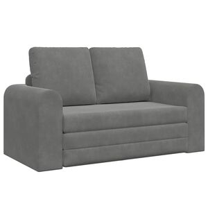 vidaXL Slaapbank Donkergrijs 148 x 71 x 83 cm Fluweel