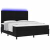 vidaXL Boxspring bed met matras met LED Zwart 180 x 200 cm Stof