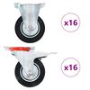 vidaXL 32 st Wielen 100 mm