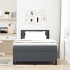 vidaXL Boxspring bed Donkergrijs en Wit 203 x 120 x 88 cm