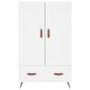 vidaXL Hoge kast 69,5x31x115 cm bewerkt hout wit