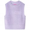 Kinderspencer gebreid 92 lichtlila