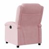 vidaXL Fauteuil elektrisch fluweel roze