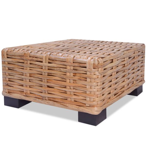 vidaXL Salontafel natuurlijk rattan 45x45x30 cm