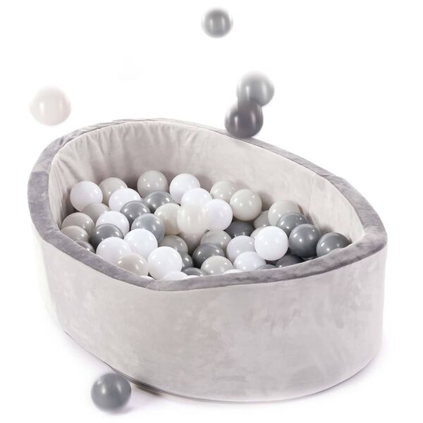 430983 Bo Jungle B-Ball Ballenbak met 120 ballen grijs