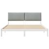 vidaXL Bedframe Wit en lichtgrijs 180 x 200 cm Massief grenenhout