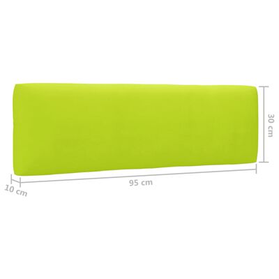 vidaXL 6-delige Loungeset pallet met kussens groen geïmpregneerd hout